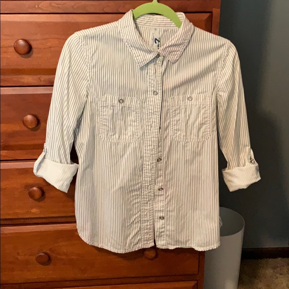 Blue and White button down